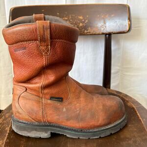 Hytest Footrests Wellington Pull On Safety Toe Boots K25181 Size 10.5D